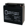 Mighty Max Battery ML22-12 - 12V 22AH SLA Battery for Wheelchair Medical Mobility 2 Pack ML22-12MP2110